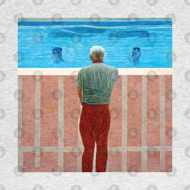 Man thinking by pool by endage